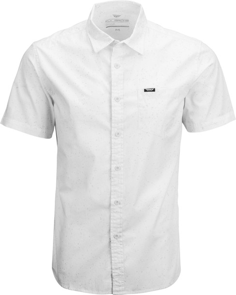 Fly Racing Fly Button Up Shirt White 3X 352-62053X