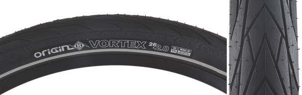Origin8 Tire Vortex 26X2.00 Wire Belt Black/Black/Ref