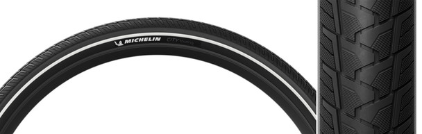 Michelin Tire City Touring 700X35 Black/Black Wire/3X62 Magi-X/Cst/Tt/E25