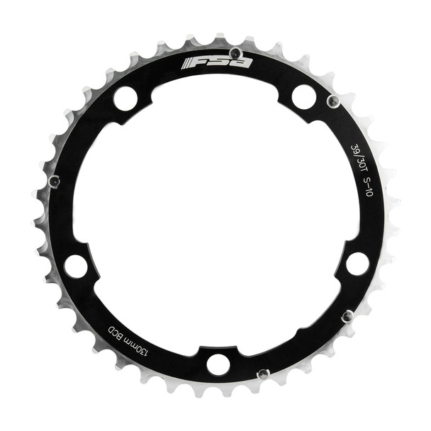 Full Speed Ahead Chainring Road Pro 130Mm 39-Tooth 5B 10-Speed Black Triple