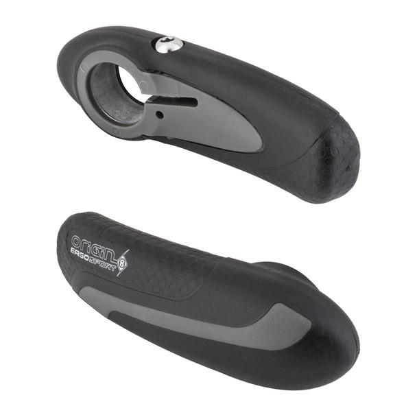 Origin8 Hb End Bar Ends Sport Alloy/Krtn Black/Gray