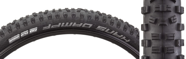 Schwalbe Tire Hans Dampf 27X.5X2.35 Perf Twin Black/Bsk Addix Tlr E25 Fold