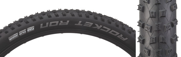 Schwalbe Tire Rocket Ron 29X2.25 Perf Twin Black/Bsk Addix Tlr E25 Fold