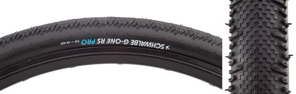 Schwalbe Tire G-One Rs Pro 700X55 Evo V-Guard Black/Bsk Addix Race Tlr E25 Fold