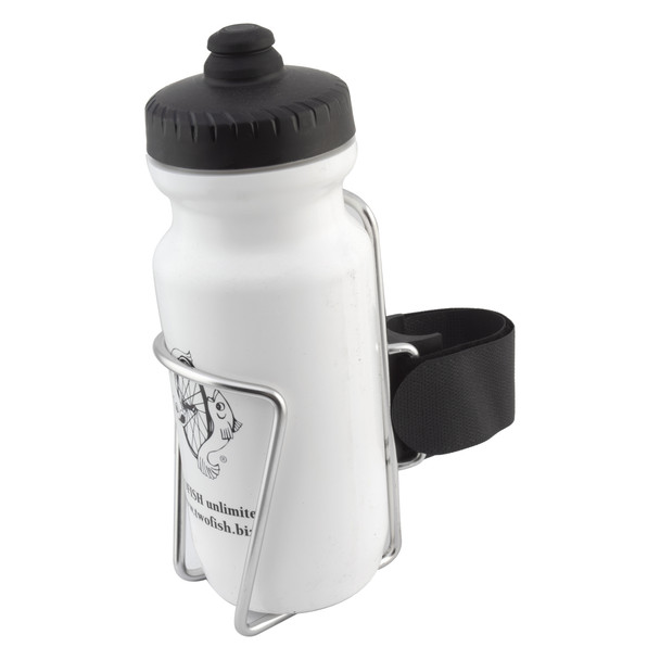 Two Fish Bottle Cage Quick Release With Bottle Stainless Steel -Cage