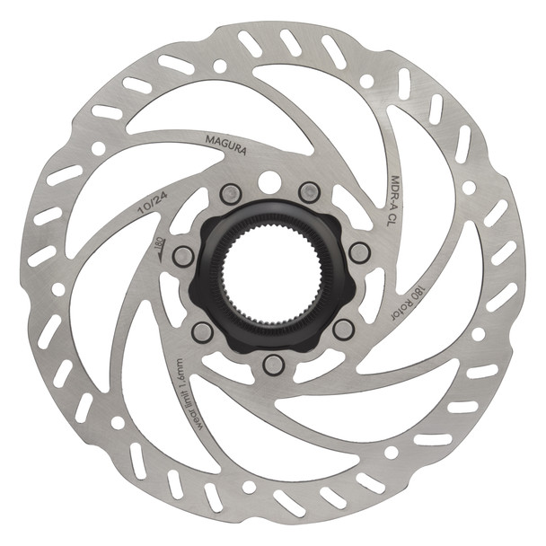 Magura Brake Part Disc Rotor Mdr-A 180 Center Lock For Ta Silver