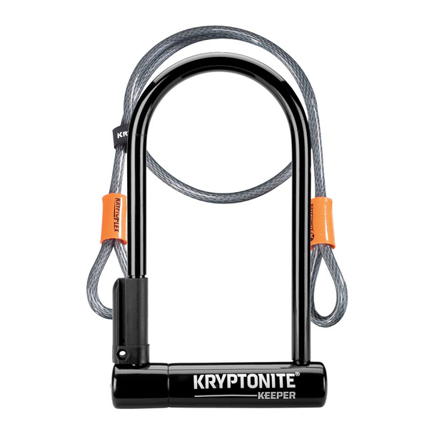 Kryptonite Lock U Keeper-12 Standard 4X8 With 4Ft Cable &Bracket