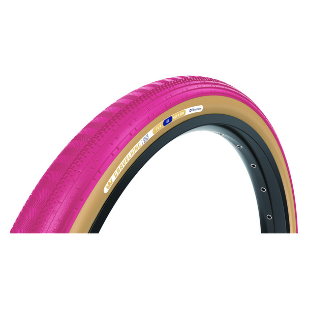 Panaracer Tire Gravelking Stainless Steel 700X45 Fold Tubeless Cranbry/Tan