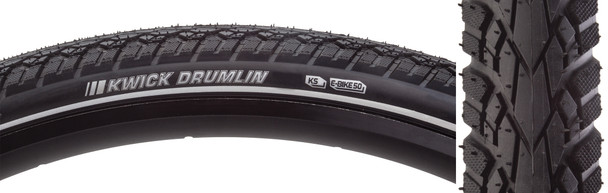 Kenda Tire Kwick Drumlin Sport 26X2.0 Black/Black/Ref Src/Ks/60 Wire 80Psi E50