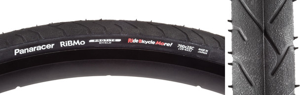 Panaracer Tire Ribmo Protite 700X25 Fold Black/Black