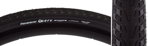 Panaracer Tire Tserv Protite 700X35 Fold Black/Black