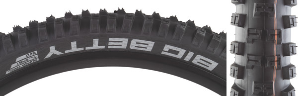 Schwalbe Tire Big Betty Evo 27.5X2.8 S-Trail Black/Bsk Addix Soft Tlr Fold