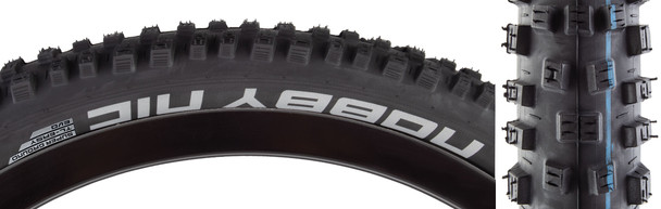 Schwalbe Tire Nobby Nic 29X2.35 Evo S-Trail Black/Bsk Addix Sp-Grip Tlr E50 Fold (M)