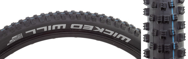 Schwalbe Tire Wicked Will 29X2.4 Evo S-Trail Black/Bsk Addix Sp-Grip Tle Fold