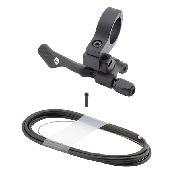 Origin8 Seatpost Hangtime Dropper Remote Only Flat Bar Alloy With Cable/Housing Black