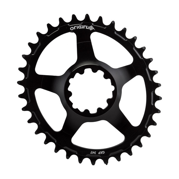 Origin8 Chainring Holdfast Oval Direct For Gxp 34-Tooth 10/11/12-Speed Black