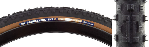 Panaracer Tire Gravelking Ext+ 700X45 Fold Tubeless Black/Tan (O)