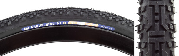 Panaracer Tire Gravelking X1+ 700X45 Fold Tubeless Black/Black