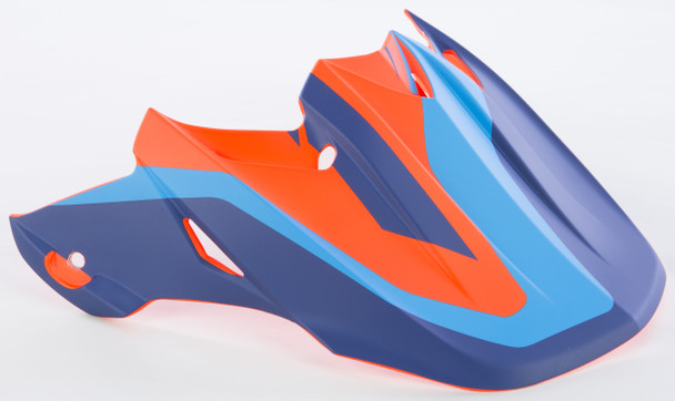 Fly Racing F2 Carbon Pure Helmet Visor Matte Blue/Orange 73-4653