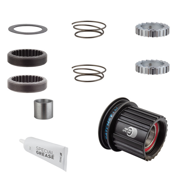 Dt Swiss Hub Cassette Body Upgrade Kit 3-Pawl To Ratchet Ln Steel 18-Tooth Microspline