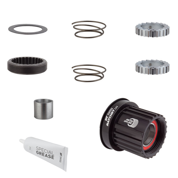 Dt Swiss Hub Cassette Body Upgrade Kit 3-Pawl To Ratchet Ln Alloy 36-Tooth Microspline