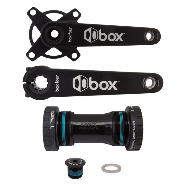 Box Components Crankset Four 2Pc Alloy 165 24Mmaxle 104Mm Black