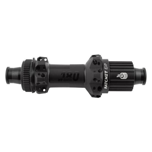Dt Swiss Hub Rear 180 Straight Pull Mountain Bike 28X148X12Mmta Center Lock 12Scas Microspline Ratchet Exp Black (K)