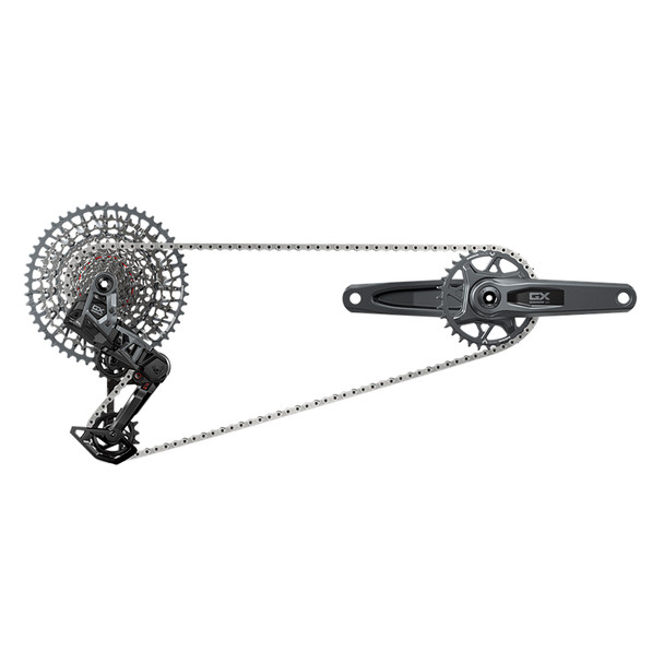 Sram Group Kit Gravel Eagle T-Type Axs Road/Ec Pod/Crank Dub 12-Speed-175X32Dm/Chain/Cassette 10-52 Usb-C Charger Dark Polar