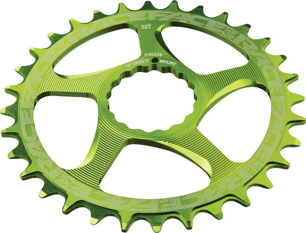 Race Face Direct Mount N/W Single Ring Cinch Green 28T Rrsndm28Grn
