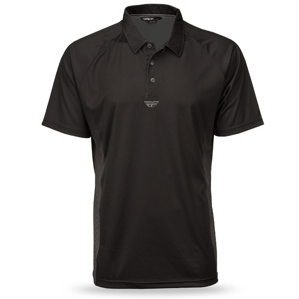 Fly Racing Polo Shirt Black/Grey 2X 352-31802X