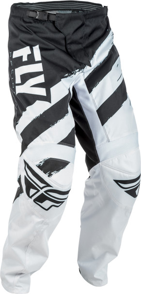 Fly Racing F-16 Pants Black/White Sz 28S 371-93028S