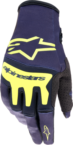 Alpinestars Techstar Gloves Night Navy/Yellow Fluo Xl 3561023-7455-Xs