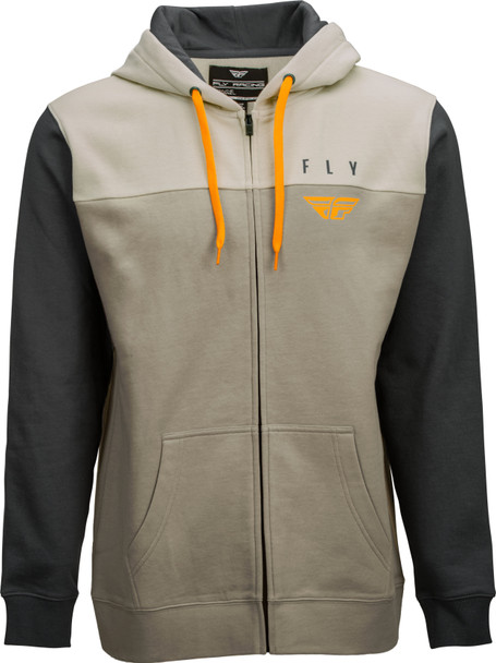 Fly Racing Fly Horizontal Zip Up Hoodie Khaki/Stone/Grey Sm 354-0253S