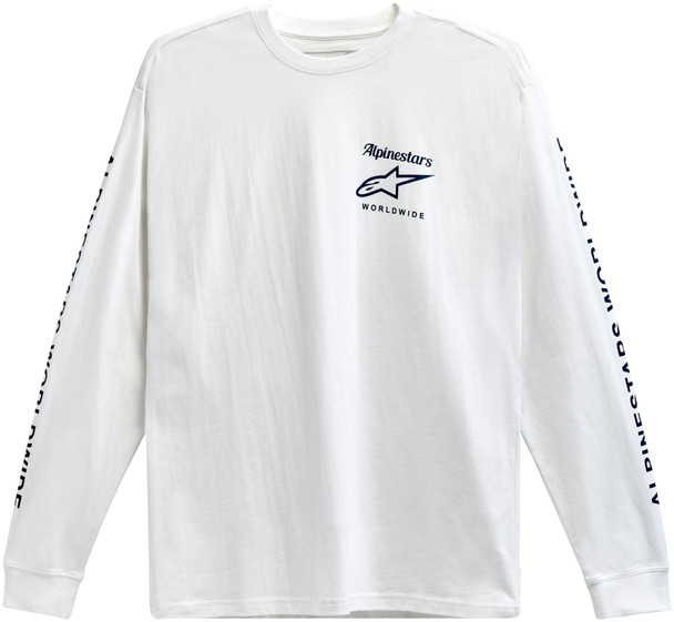 Alpinestars Ls Authenticated Tee White Md 1213-71800-20-M