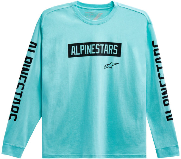 Alpinestars Ls Face Off Tee Aqua Md 1213-71810-7111-M