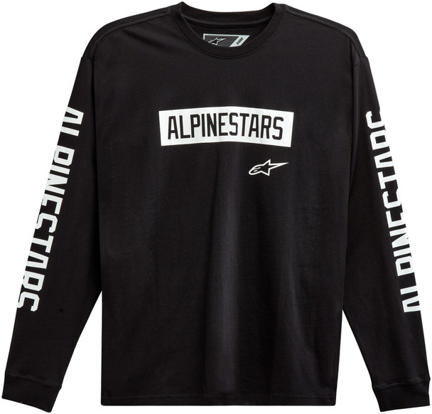 Alpinestars Ls Face Off Tee Black Lg 1213-71810-10-L