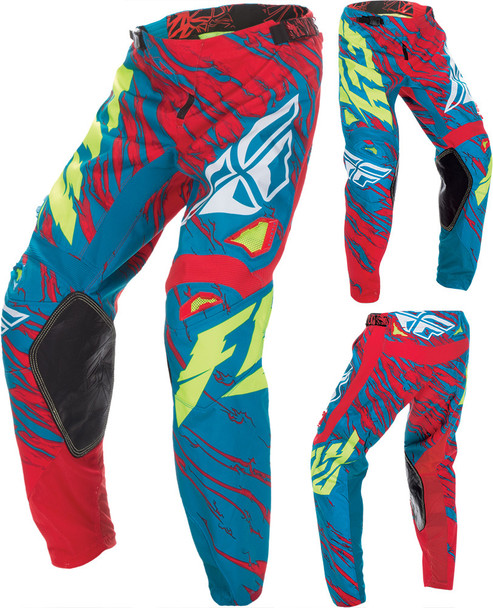 Fly Racing Kinetic Relapse Pant Teal/Red Sz 18 370-43918