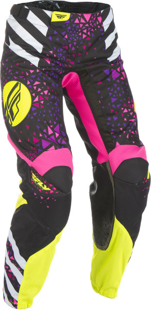Fly Racing Kinetic Women'S Race Pants Neon/Pink/Hi-Vis Sz 11/12 371-63909
