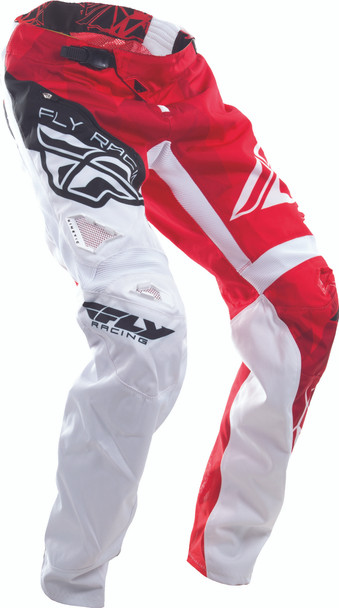 Fly Racing Bicycle Crux Pant Red/White Sz 18 370-02218