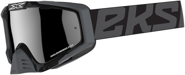EKS Brand Outrigger Goggle Black/Grey W/Silver Mirror 067-50170