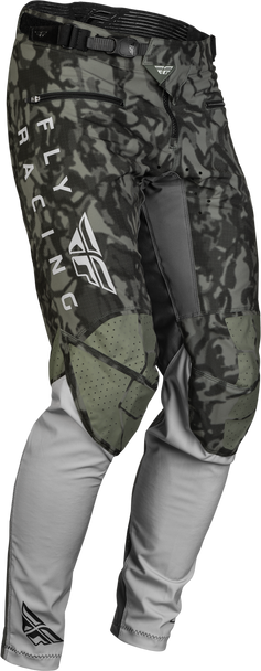Fly Racing Youth Radium Bicycle Pants Dark Grey Camo/Grey Sz 20 376-04220 Fly Racing Youth Radium Bicycle Pants Dark Grey Camo/Grey Sz 20 376-04220