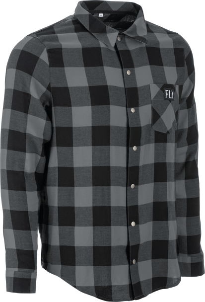 Fly Racing Fly TEK Flannel Black/Grey Lg 354-6390L