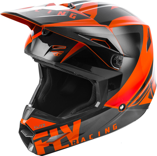Fly Racing Elite Vigilant Helmet Orange/Black Yl 73-8618-3