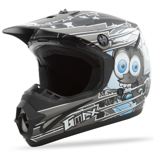 Gmax Youth Gm-46.2Y Superstar Helmet Matte Blk/Dark Sil G3465452 Tc-17F