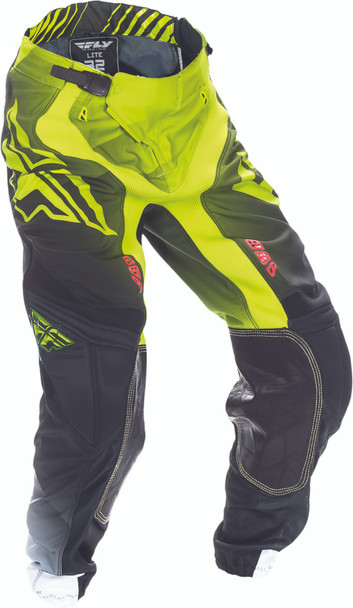 Fly Racing Lite Hydrogen Pant Lime/Black/White Sz 28S 370-73528S