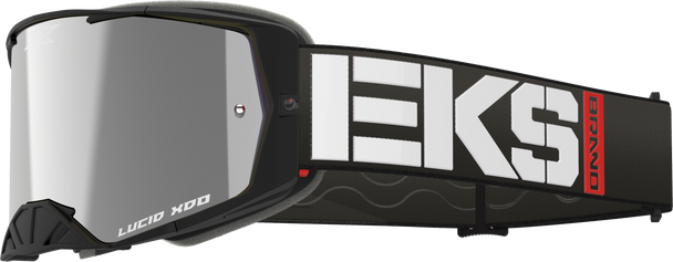 EKS Brand Lucid Caliber Goggle Black Silver Mirror Lens 067-12030
