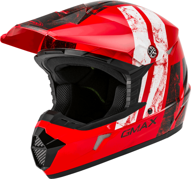 Gmax Mx-46 Off-Road Dominant Helmet Red/Black/White Md G3464755