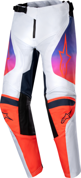 Alpinestars Youth Racer Hoen Pants Lt Grey/Hot Orng/Blk Sz 22 3748224-924-22