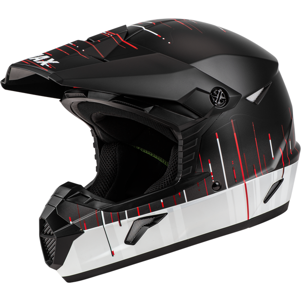 Gmax Mx-46 Frequency Off-Road Helmet Matte Black/White Lg D3463846