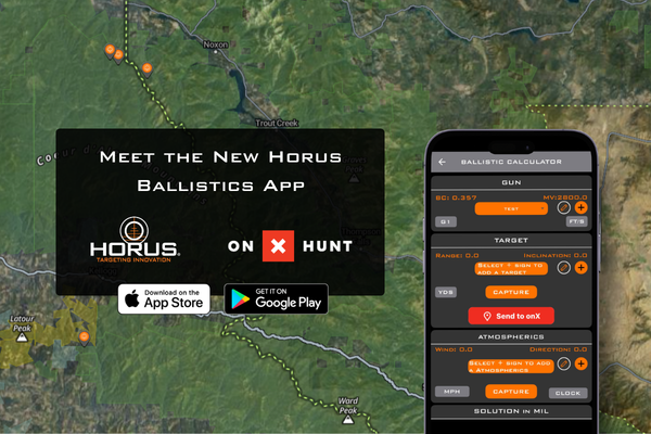 The Horus Ballistics App Now Featuring onX Hunt Integration